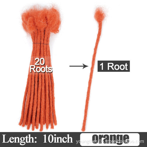 100% Humanhair Dreadlocks Handmade Crochet Braid Locs Twist Dreadlocks Men Human Hair Extensions For Sale Soft Dreadlocks